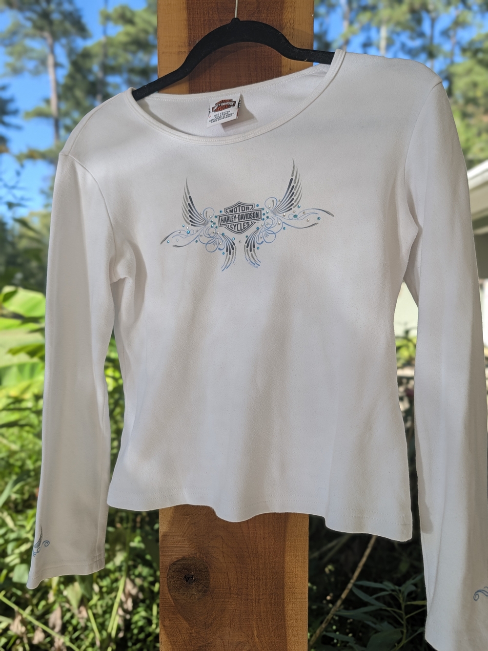 Harley-Davidson Women’s White Long-Sleeve Graphic Top